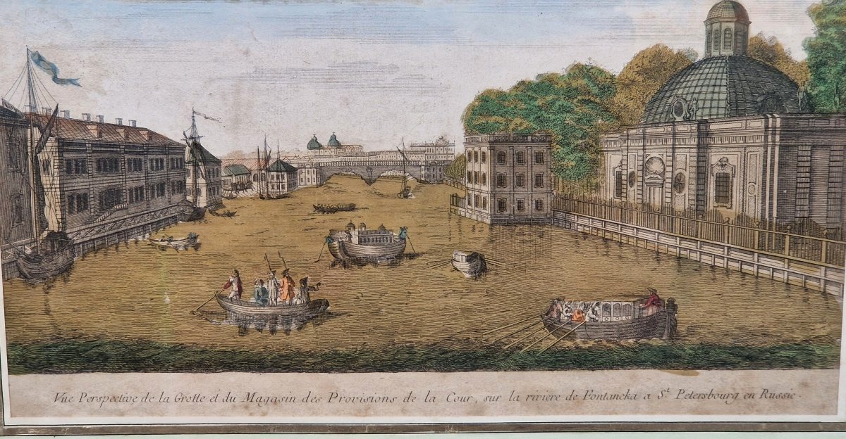 Gravure colorée Saint Petersbourg-photo-3