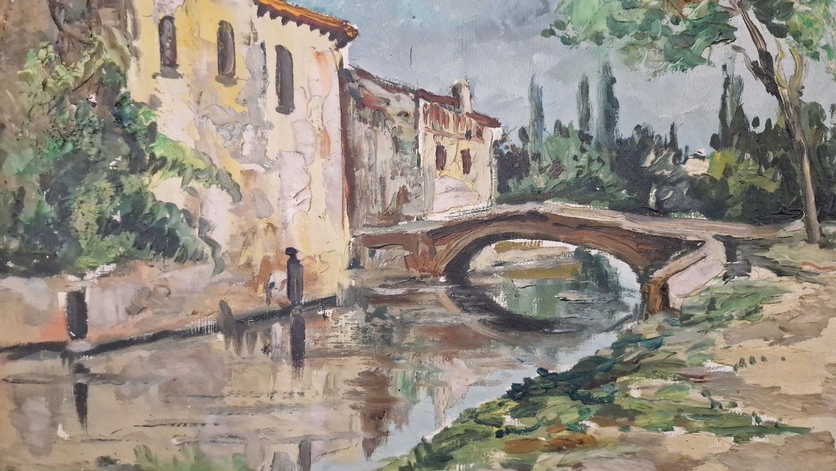 Robert Lp Lavoine L.p. (1916–1999) -- Riverbanks Of Villiers-sur-morin-photo-2