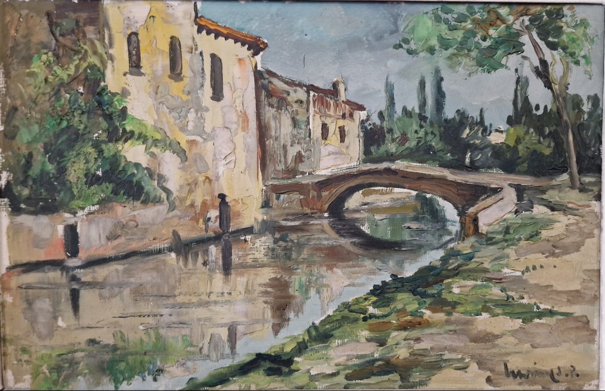 Robert Lp Lavoine L.p. (1916–1999) -- Riverbanks Of Villiers-sur-morin