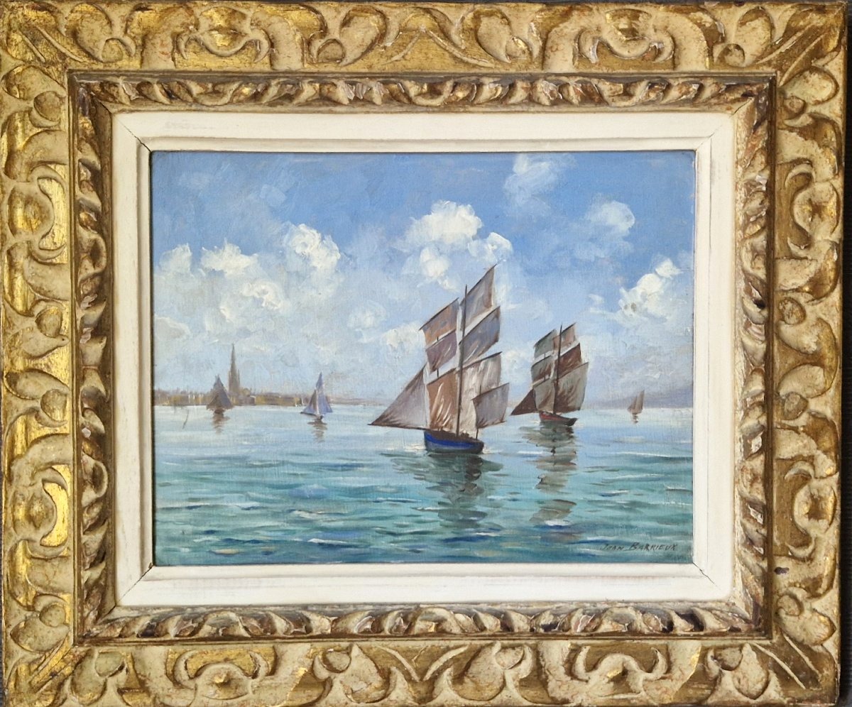 Jean Barrieux (20th Century) – "the Bisquine Of Cancala"
