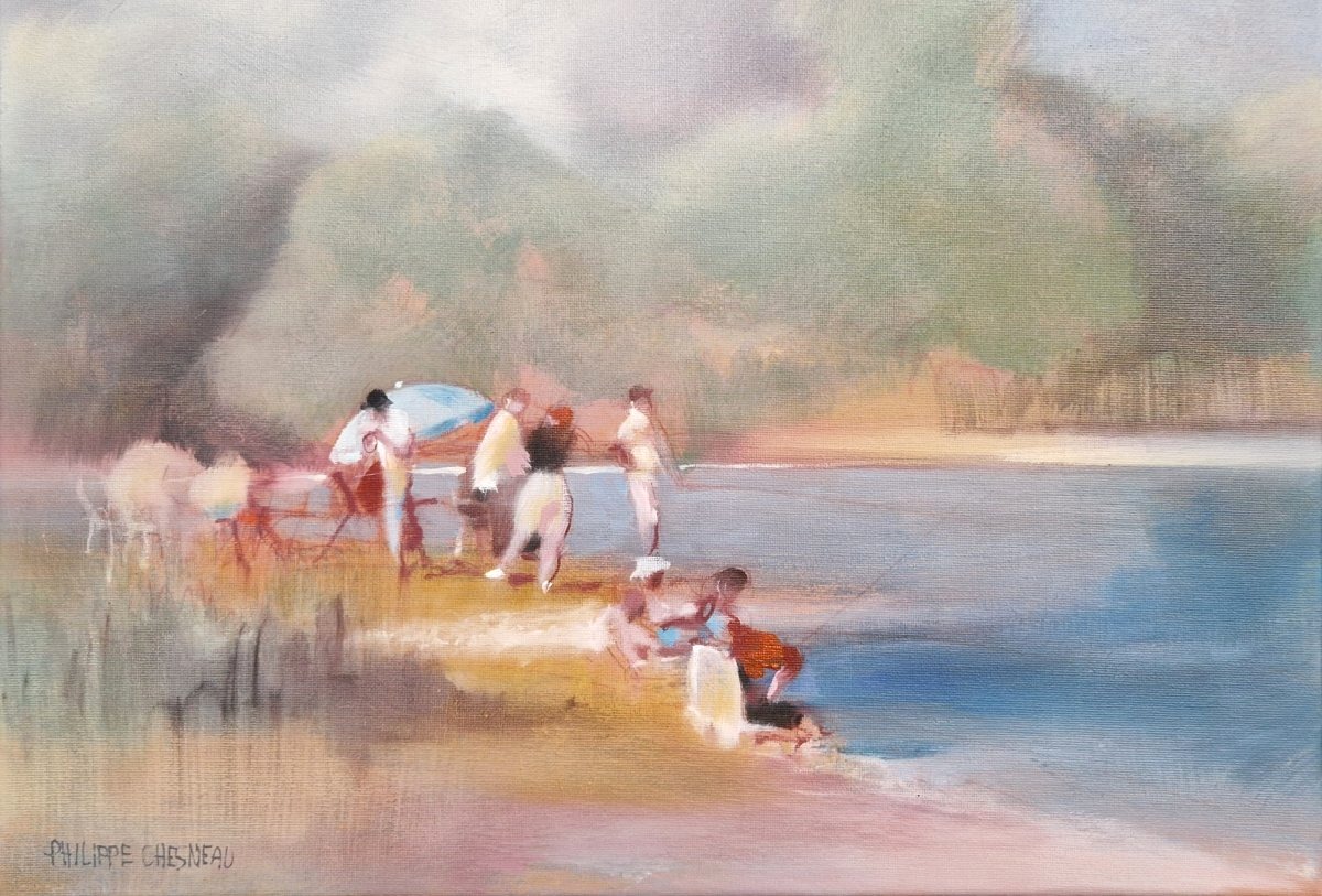 Philippe CHESNEAU (Né en 1951) – Les pêcheurs