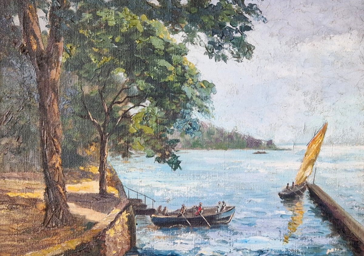Jacques Moury (1927-2021) – "Le Port de Sans Souci"