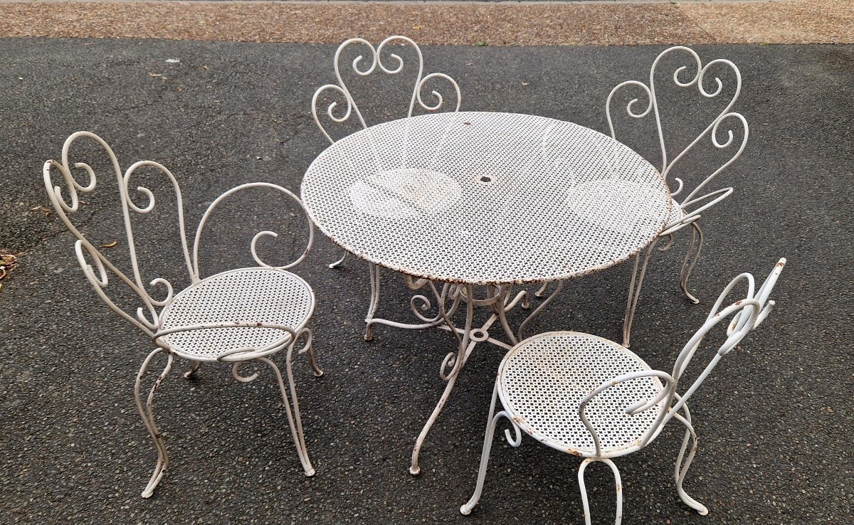 Salon de jardin en fer forgé -photo-4