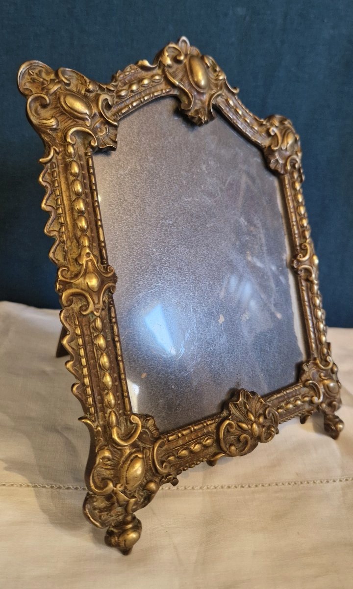 19th-century Louis XV-style Bronze Frame-photo-1