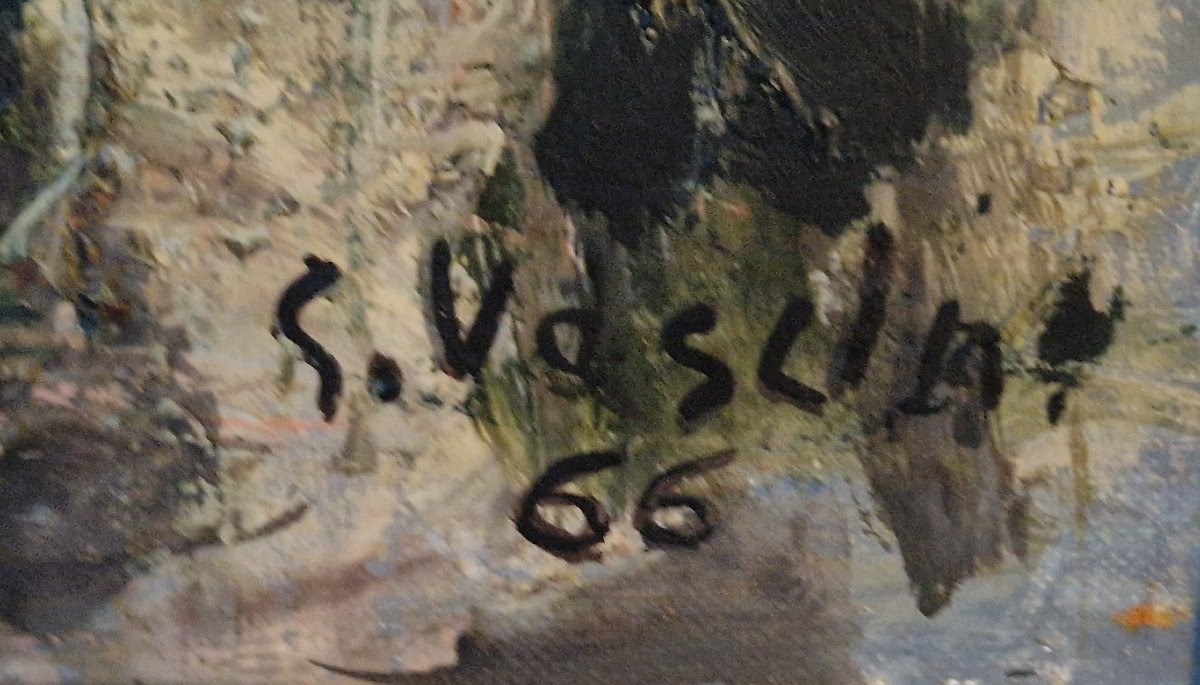 Landscape Of Anjou By Georges Vaslin, Dated 1966-photo-3
