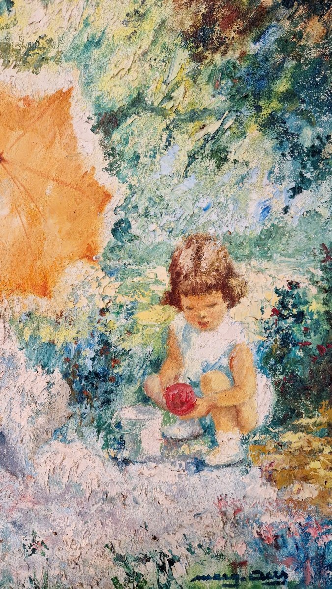 Marguerite Aers (1918–1995) – An Elegant Woman With A Parasol-photo-2