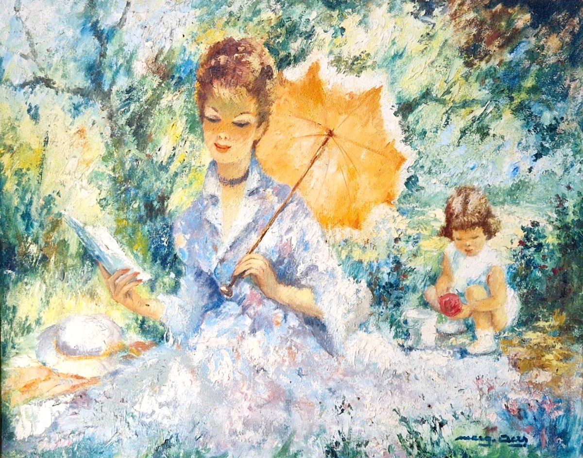 Marguerite Aers (1918–1995) – An Elegant Woman With A Parasol