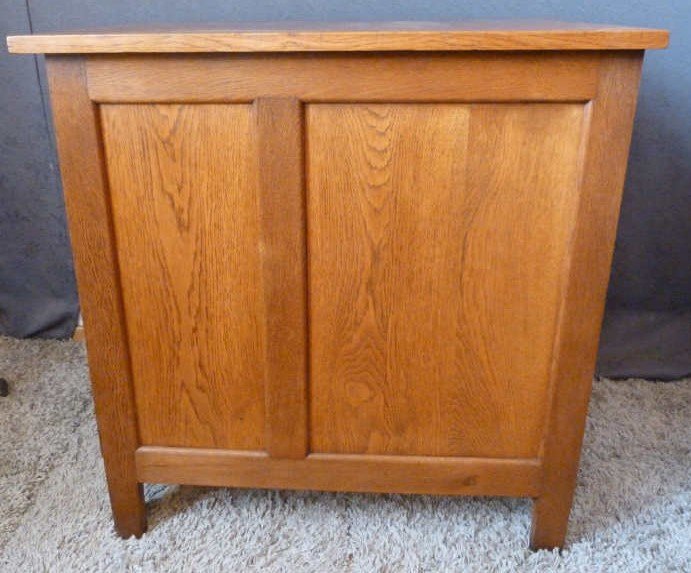 Oak Side Table With Drawers-photo-3