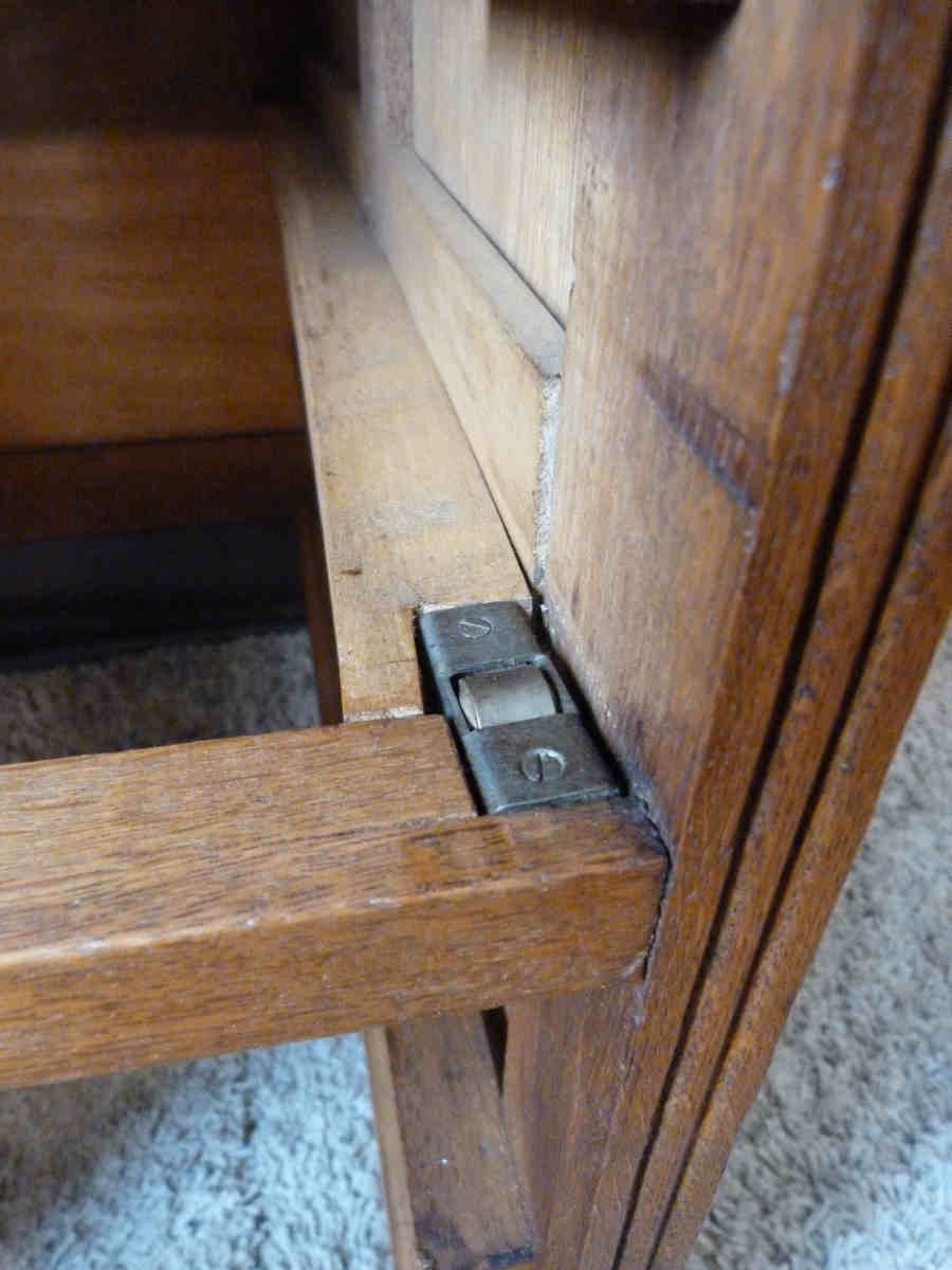 Oak Side Table With Drawers-photo-7