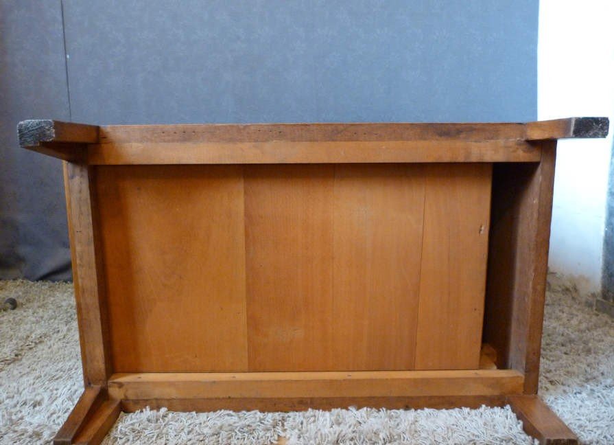 Oak Side Table With Drawers-photo-8