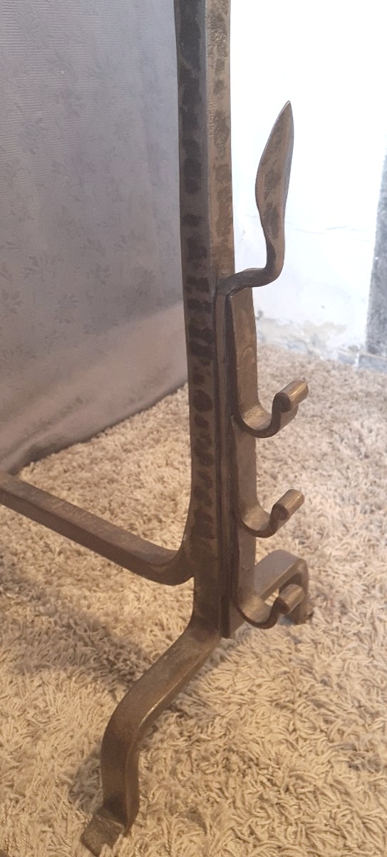 Pair Of 19th-century Landiers/fire Grates With Bowls-photo-7
