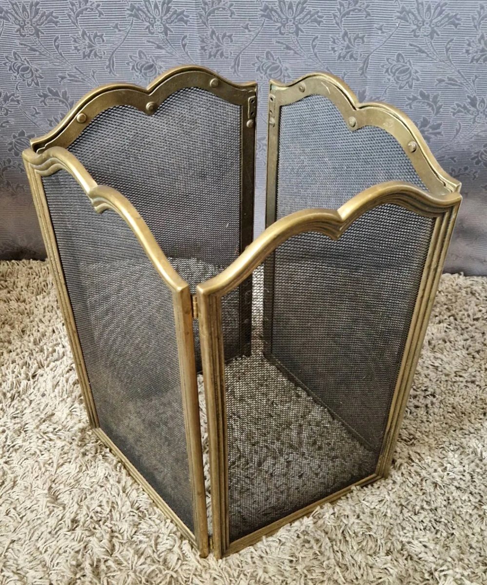 Brass Fire Screen-photo-4