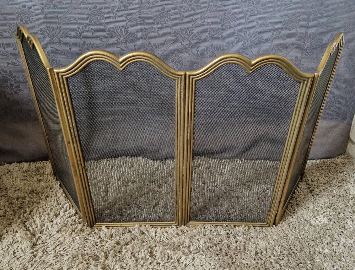 Brass Fire Screen-photo-4