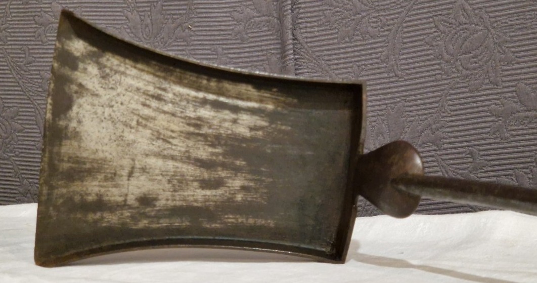 19th-century Gold-bronze And Iron Fireplace Shovel-photo-3
