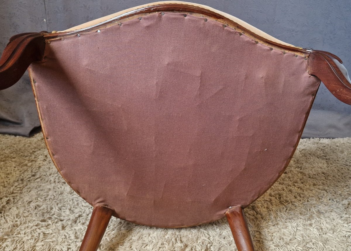 Napoleon III Mahogany Armchair-photo-4