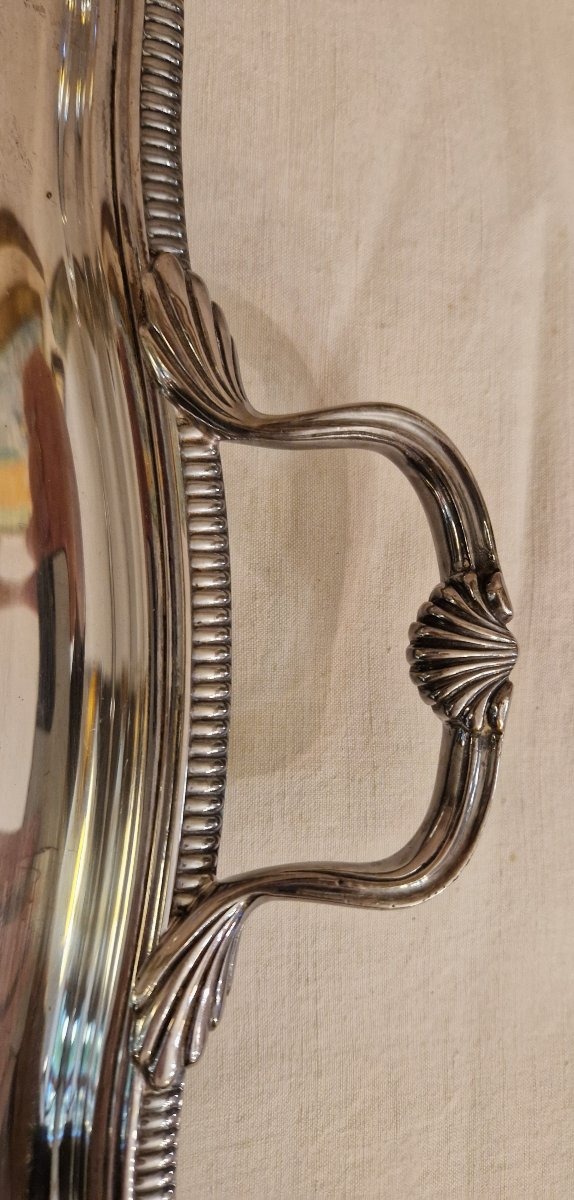 Silver-colored Metal Serving Tray-photo-4