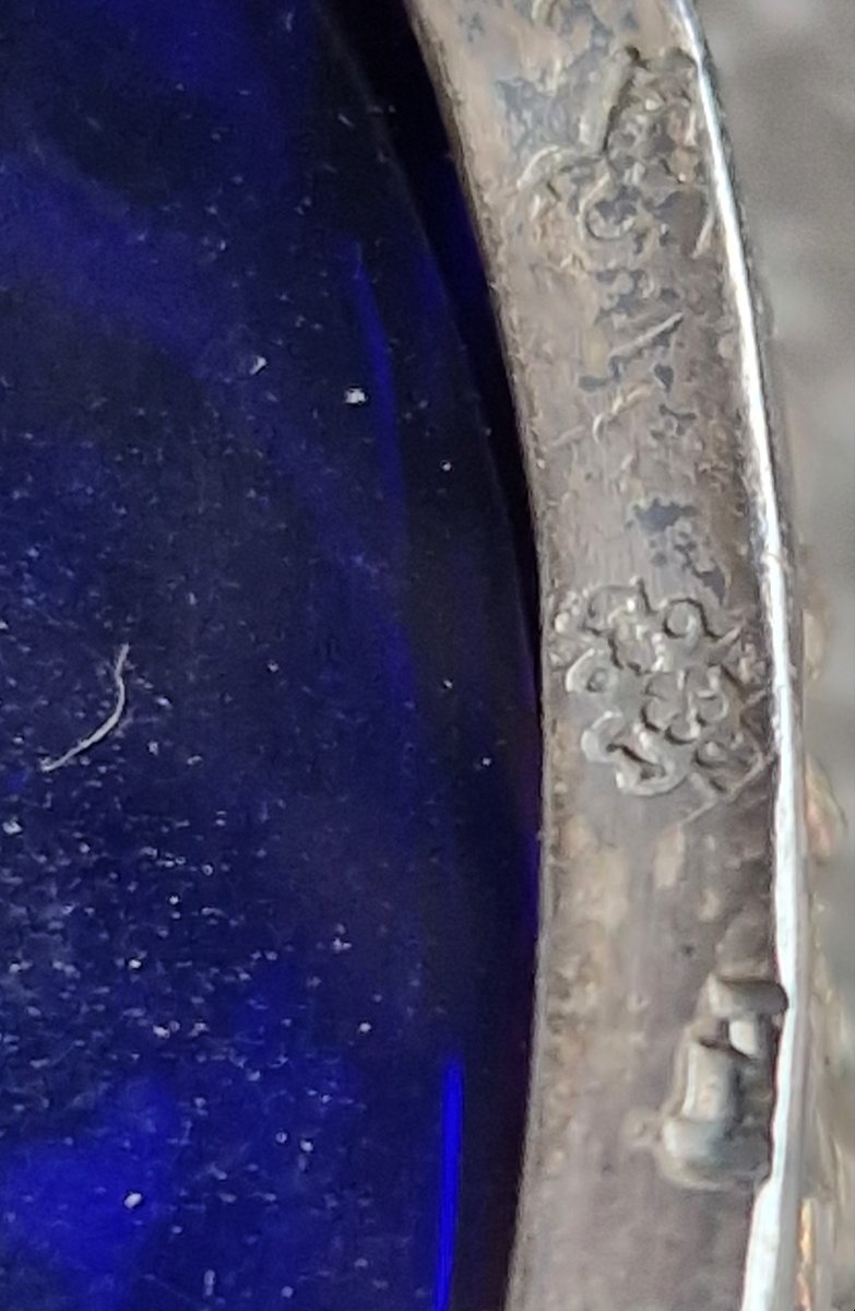 Solid Silver Salt Cellar With Putti Decorations-photo-8