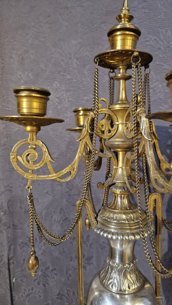 Paire de candélabres Napoléon III-photo-2