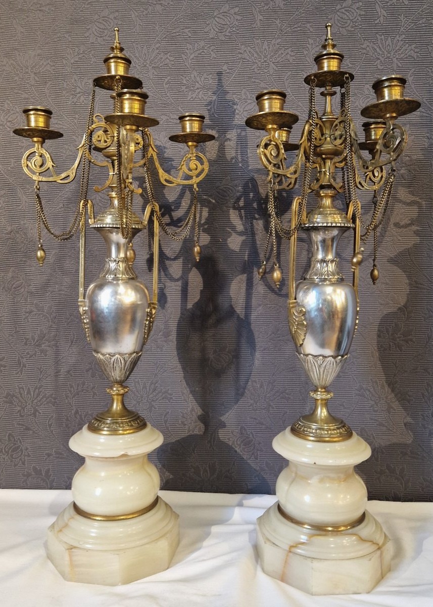 Paire de candélabres Napoléon III-photo-4