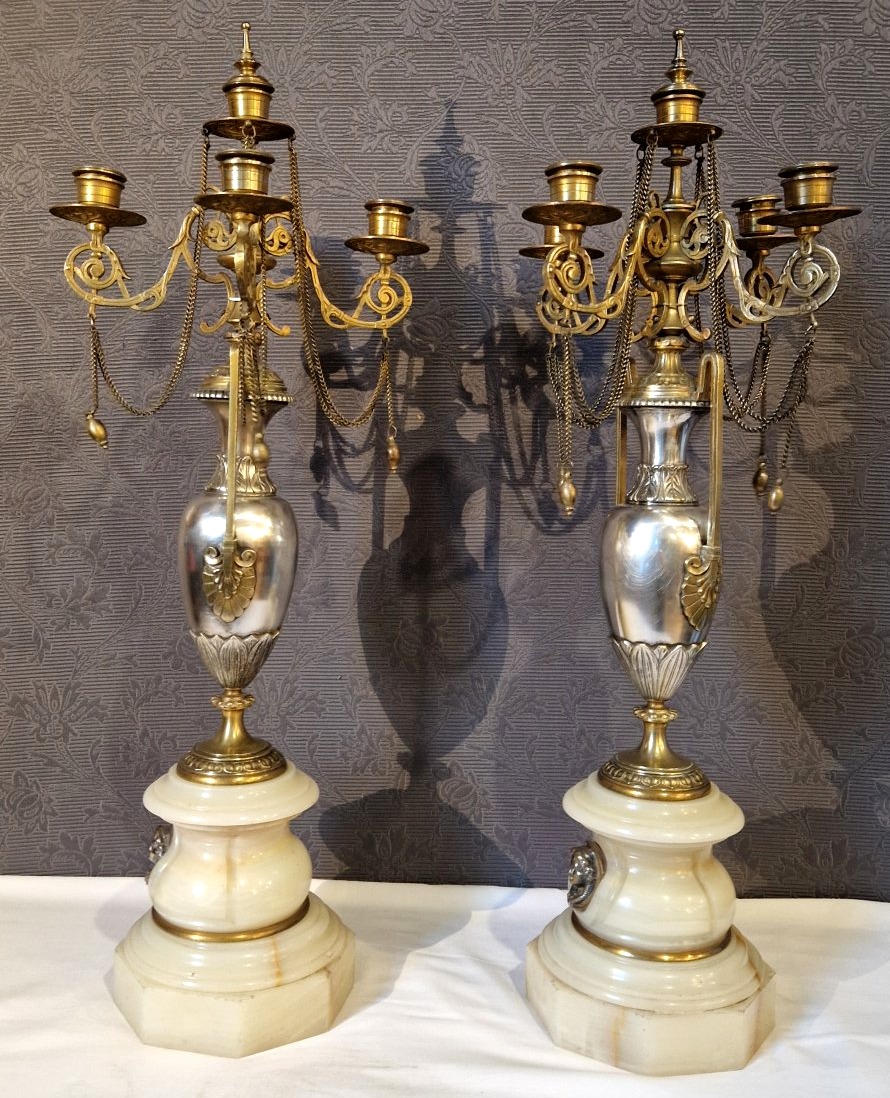 Paire de candélabres Napoléon III-photo-5