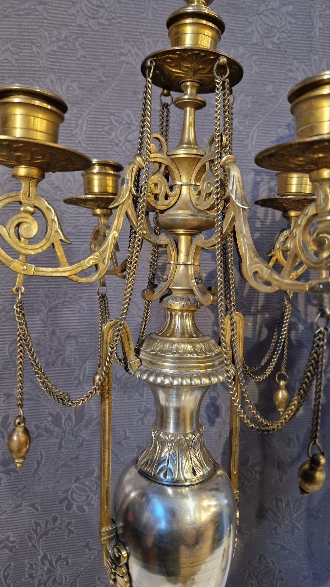 Paire de candélabres Napoléon III-photo-7