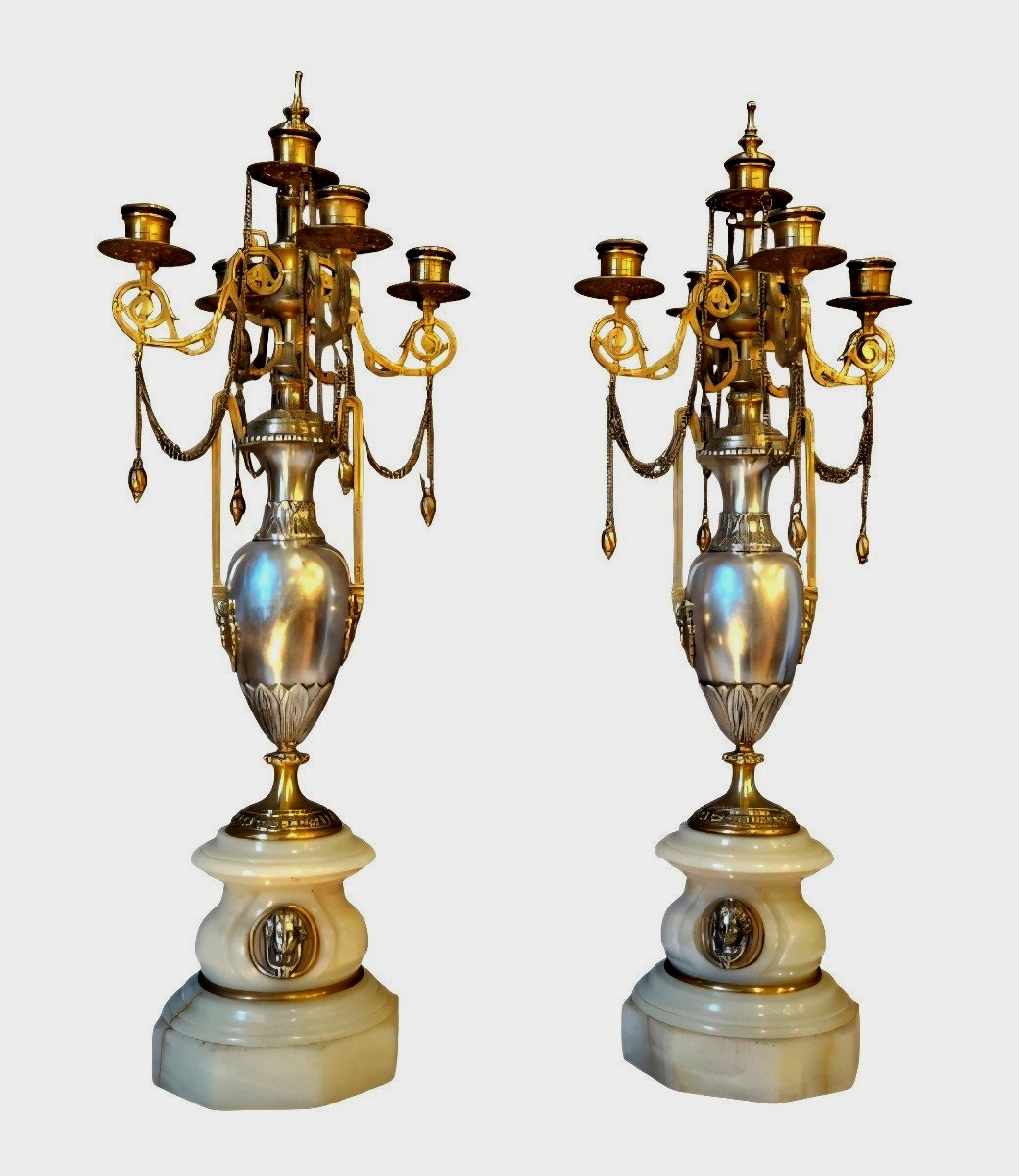 Paire de candélabres Napoléon III