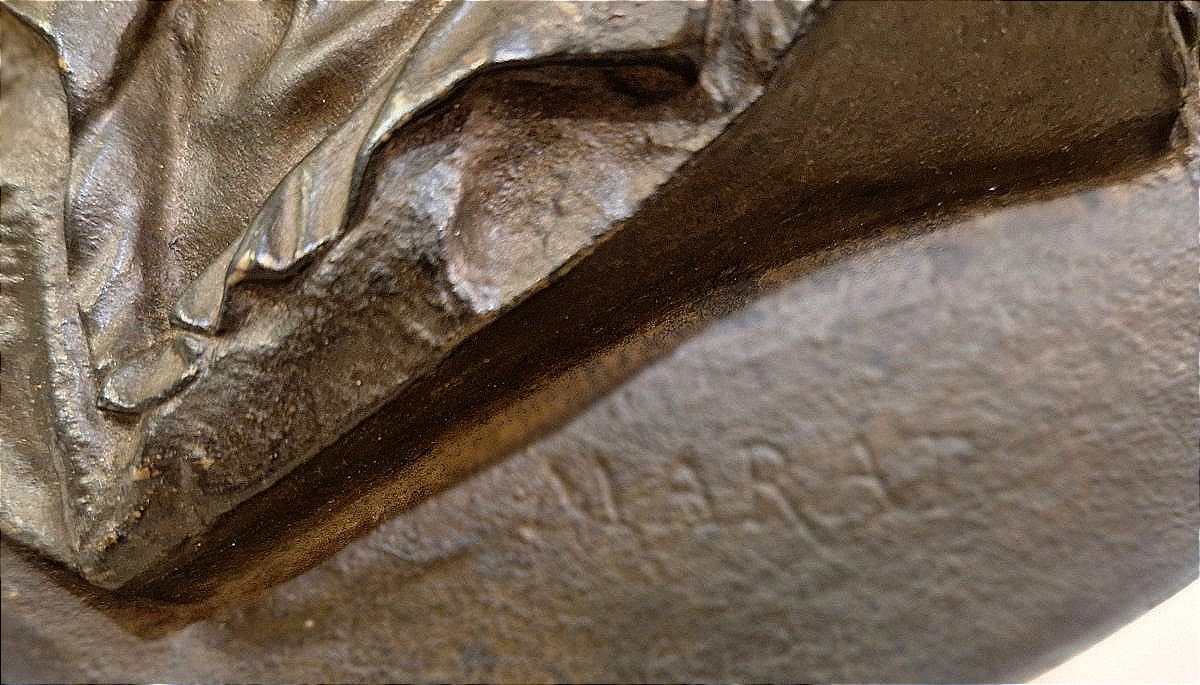 Médaillon en bronze - profil Marat-photo-3