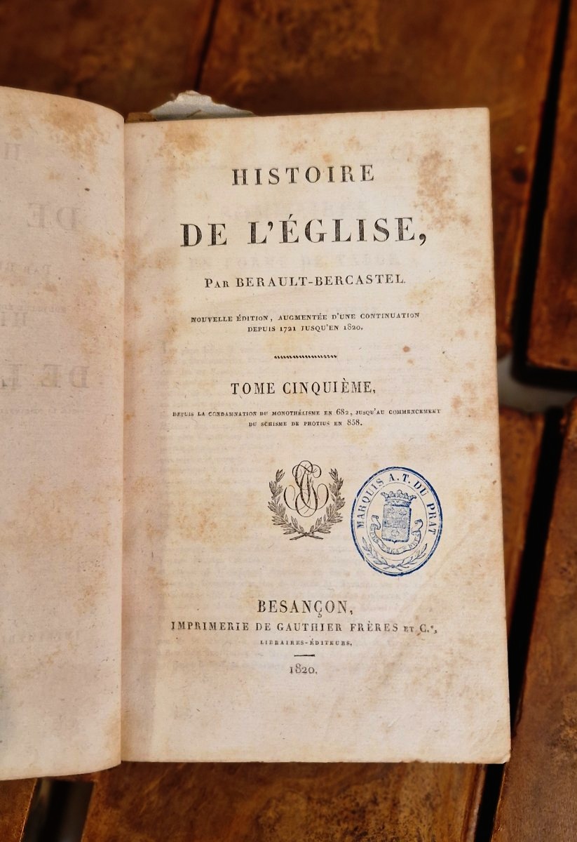 History Of The Church—1820–1828—berault Bercastel—18 Volumes-photo-4