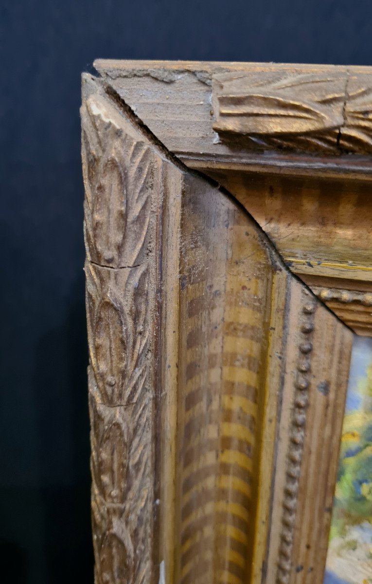 Small Painting Late 19th / Early 20th-photo-4
