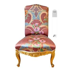 Louis XV Style Armchair In Golden Wood