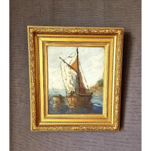 Bords De Mer Par Riccy XXe