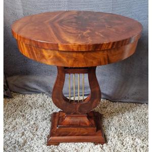 Mahogany Lyre Table