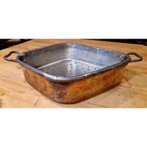 Turbotière en cuivre XVIIIème