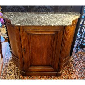 Curved Oak Hunting Buffet, 18th Century