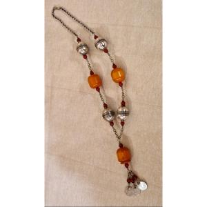 Moroccan Amber Necklace, 19th Century
