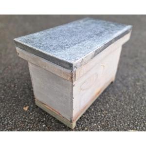 Small Garden Storage Bench - Folk Art - 20th Century