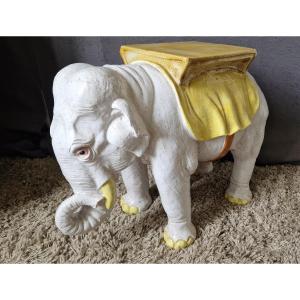 Elephant Stool - Ceramic Seat
