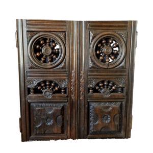18th/19th Century Woodwork - Pair Of Doors - Interior Ornamentation