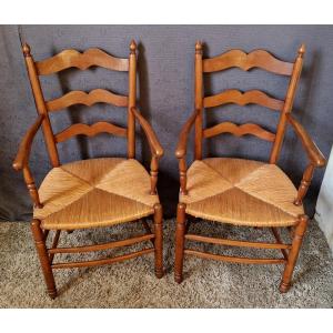Paire De Fauteuils de style Provençal 