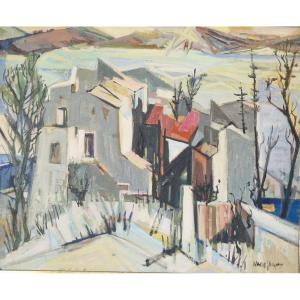 Mountain Landscape -jacques-ivané Millerioux (1922-2002)