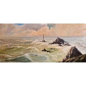 Marou (xxth) - The Beacon - Oil On Canvas