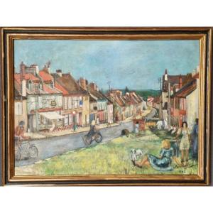 Scène de vie après guerre par Roland Pottier