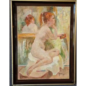 Jeune fille par Louise-Élisabeth ANSELME-CHARMASSON (1923-2010) 