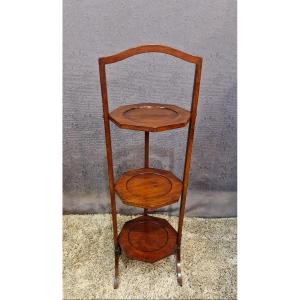 Mahogany Plate Stand, Known As A "cake Stand," 20th Century