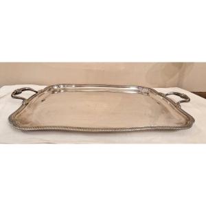 Silver-colored Metal Serving Tray