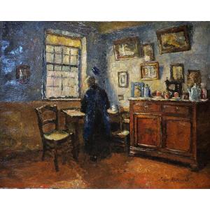 "interior Scene" By Jules Rotsaert (1910–1968)