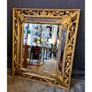 Golden Mirror Louis XIV Style XIXth Century