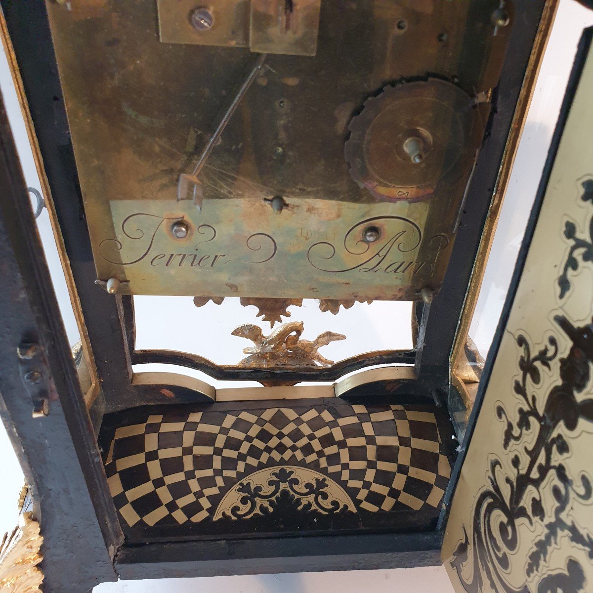 Boulle Clock, Early 18th Century, Terrier A Paris. -photo-5