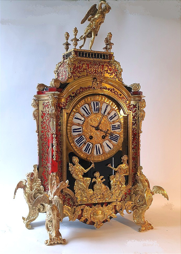 Cartel En Marqueterie Boulle 