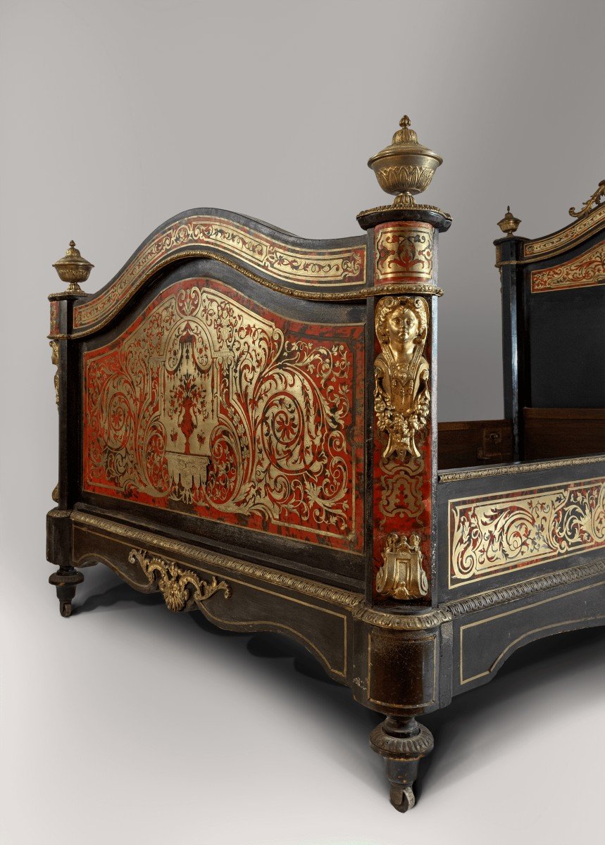 19th Century Boulle Bed.-photo-1